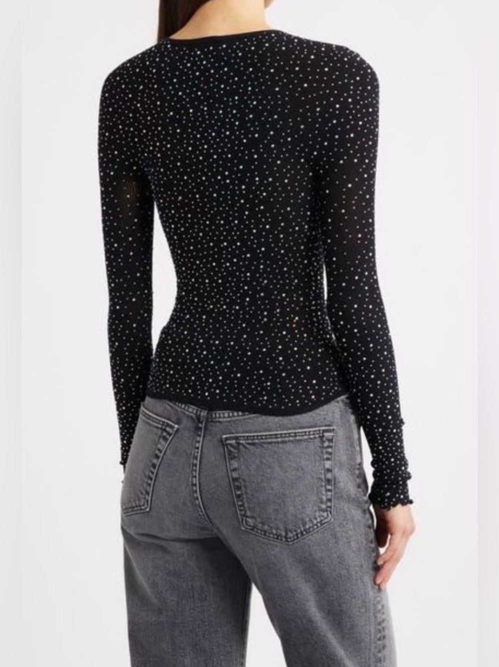 FREE PEOPLE Night Sky Long Sleeve TOP - Picture 5 of 15